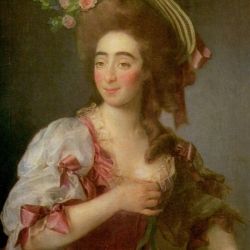 Portrait of red headed woman
